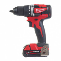 Дриль-шурупокрут акумуляторний MILWAUKEE, M18 CBLDD-202C, 60Нм, (+ заряд.пристрій, 2 акум.Х 2Аг, кейс) (4933464317)