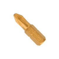 Біта FELO PZ2х25 мм TIN; 1/4"; С 6,3 (02102077) Біта FELO PZ2х25 мм TIN; 1/4"; С 6,3 (02102077)