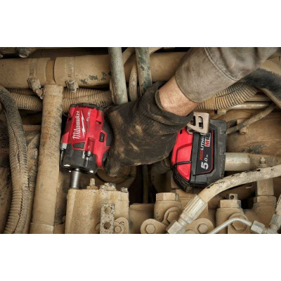 Гайкокрут акумуляторний 1/2" MILWAUKEE, M18 FIW2F12-502X, 339Нм (+зар.пристрій, 2акум.Х 5Аг,HD кейс) (4933478444)
