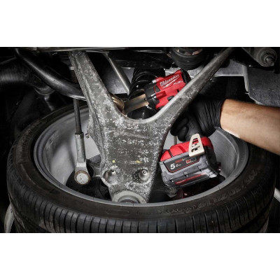 Гайкокрут акумуляторний 1/2" MILWAUKEE, M18 FIW2F12-502X, 339Нм (+зар.пристрій, 2акум.Х 5Аг,HD кейс) (4933478444)