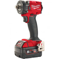 Гайкокрут акумуляторний 1/2" MILWAUKEE, M18 FIW2F12-502X, 339Нм (+зар.пристрій, 2акум.Х 5Аг,HD кейс) (4933478444)