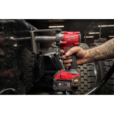 Гайкокрут акумуляторний 1/2" MILWAUKEE, M18 FIW2F12-502X, 339Нм (+зар.пристрій, 2акум.Х 5Аг,HD кейс) (4933478444)