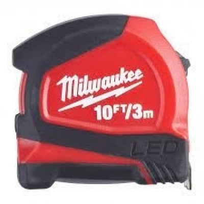 Рулетка метрична MILWAUKEE з LED підсвіткою, 3м, (12мм) (48226602) Рулетка метрична MILWAUKEE з LED підсвіткою, 3м, (12мм) (48226602)