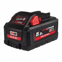 Акумулятор HIGH OUTPUT™ MILWAUKEE, M18 HB5,5 (5,5Aг) (4932464712) Акумулятор HIGH OUTPUT™ MILWAUKEE, M18 HB5,5 (5,5Aг) (4932464712)