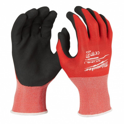 Рукавиці MILWAUKEE з опором порізам 1 рівня, 10/XL, (12шт.) (4932471616) Рукавиці MILWAUKEE з опором порізам 1 рівня, 10/XL, (12шт.) (4932471616)